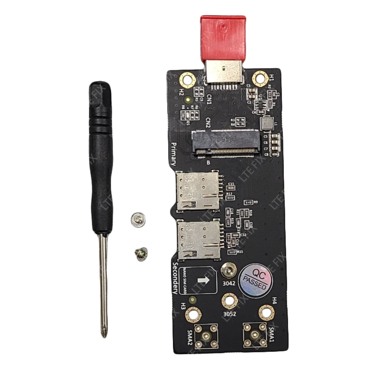 USB to M.2 Key B 4G 5G Modem Adapter with Dual SIM Card Slots