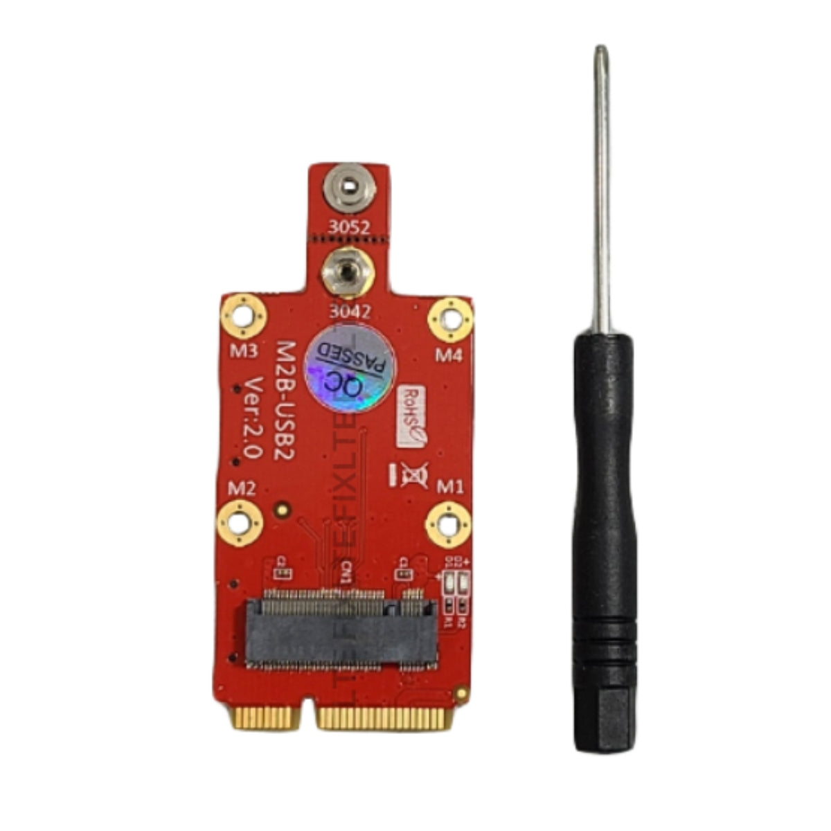 Mini-PCIe to M.2 (NGFF) Key B 4G 5G Modem Adapter | Dual Nano SIM Slots