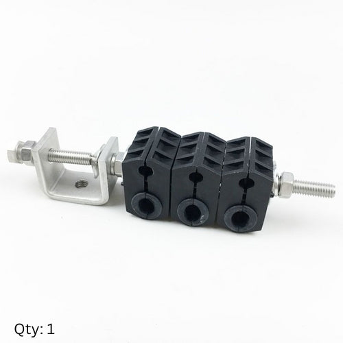 Cable Hanger Kit - Three Double Cable Blocks - 3/8" and 1/2"