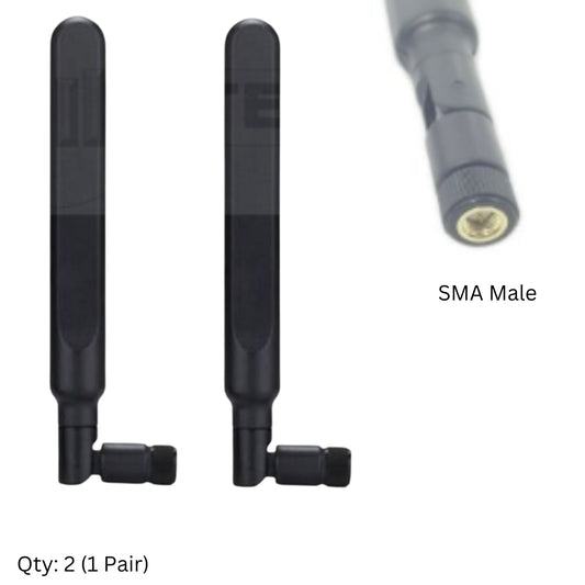 700-2700MHz 4dBi 4G 5G Hotspot Omni-Directional Antennas (SMA Connectors) PAIR