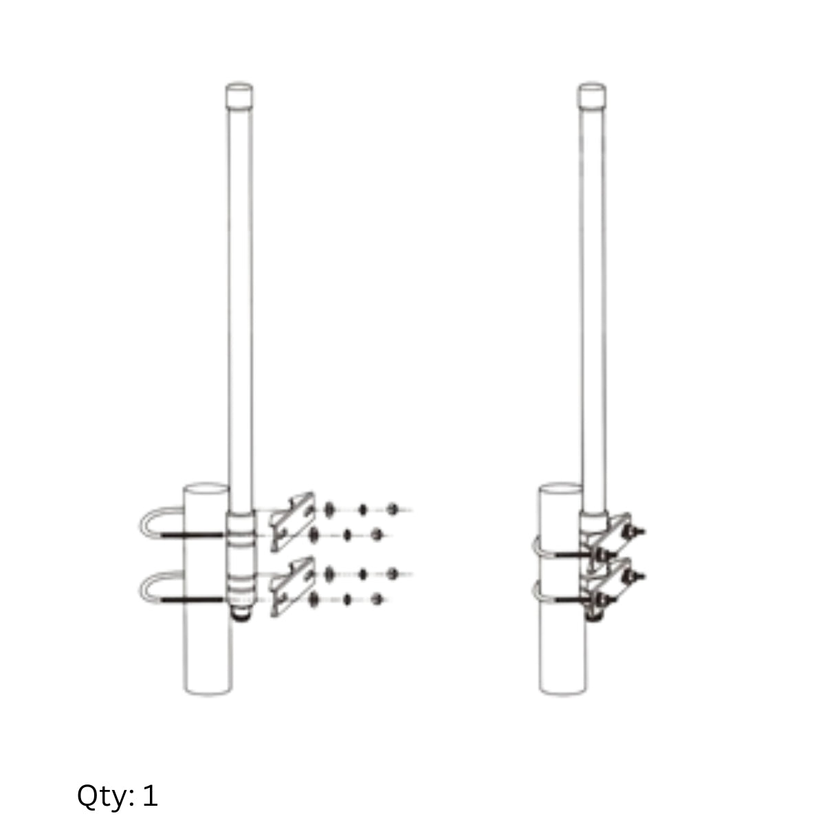 700-2700MHz 6dBi-8dBi 4G 5G Omni-Directional Antenna (Vertical) N Type