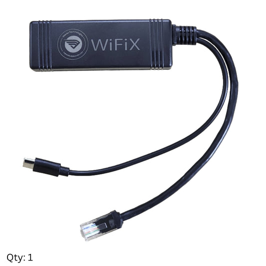 48V to 12V 3A POE+ Gigabit Splitter | USB-C Power Plug Tip | Outdoor POE Power LoRaWAN Helium Miner Router WiFi Hotspot Camera Power (Copy)