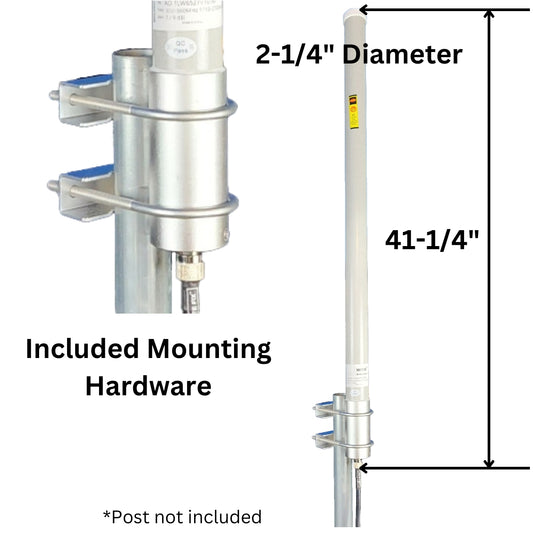 WiFiX Pike Omni-Directional Antenna | 5G 4G | 650-2700MHz 7dBi-9dBi | N Type Female