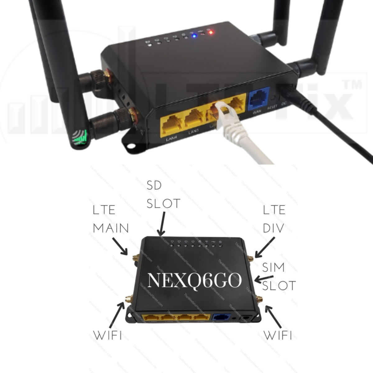 NEXQ6GO Cellular Ready - 2.4GHz WiFi Router