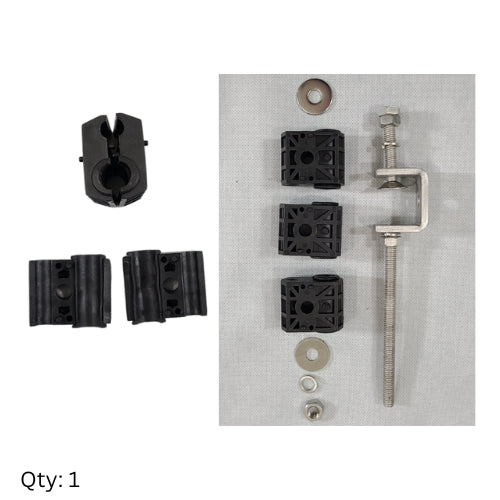 Cable Hanger Kit - Three Double Cable Blocks - 3/8" and 1/2"