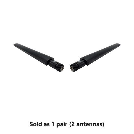 600-6000MHz 5.5dBi Cellular Hotspot Omni-directional Antennas (SMA Connectors) - Pair