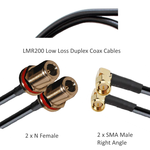 TWH200 Coax Antenna Cabling - High Quality - Low Loss - Duplex Cables