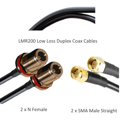 TWH200 Coax Antenna Cabling - High Quality - Low Loss - Duplex Cables