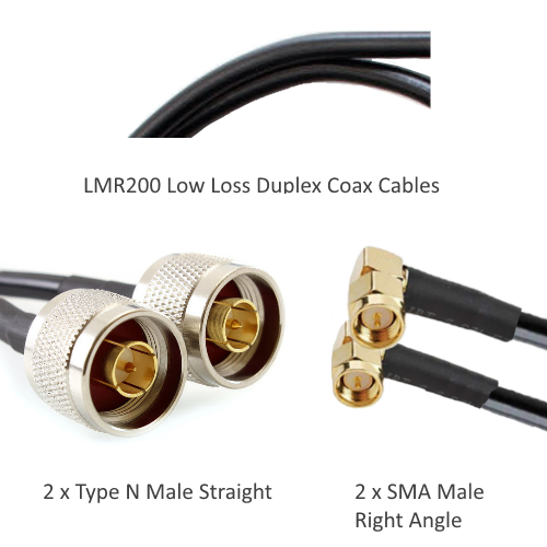 TWH200 Coax Antenna Cabling - High Quality - Low Loss - Duplex Cables