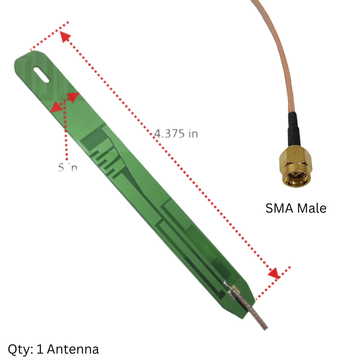 600-2700MHz 4G 5G 3-5dBi PCB Flat Antenna