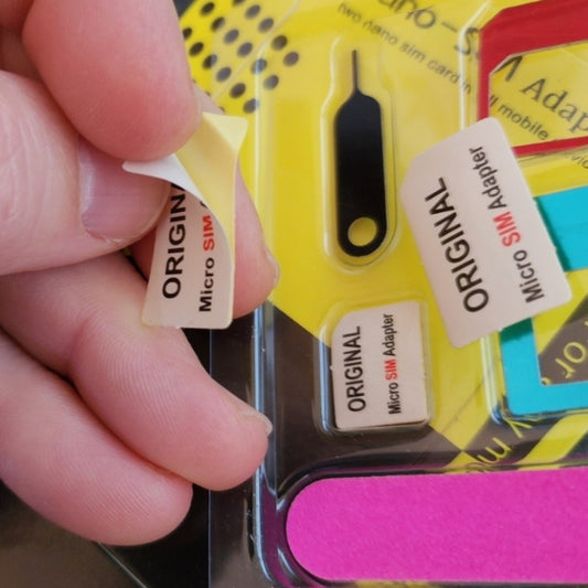 5 in 1 SIM Card Adapter Kit with Emery Sanding Board