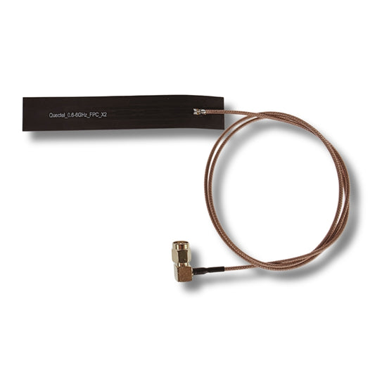 Quectel Sticker Type Omni Antenna | 600-6000MHz 4G 5G 4-5dBi | 24 inch RG178 Cable | SMA Male Right Angle Connector