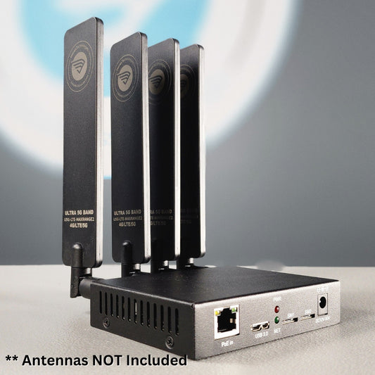 M.2 Key B 4G 5G Modem Adapter Enclosure | 2.5G Ethernet - RJ45 | USB3 | Dual Nano SIM | PoE Power Supported