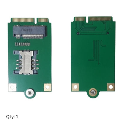 Mini PCI-E to M.2 (NGFF) Key B Adapter with Top SIM Card Slot