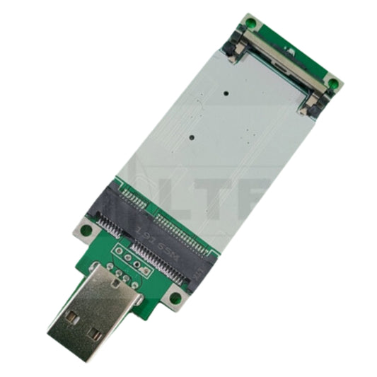 USB to Mini PCI-E Adapter with Bottom Side SIM Card Slot