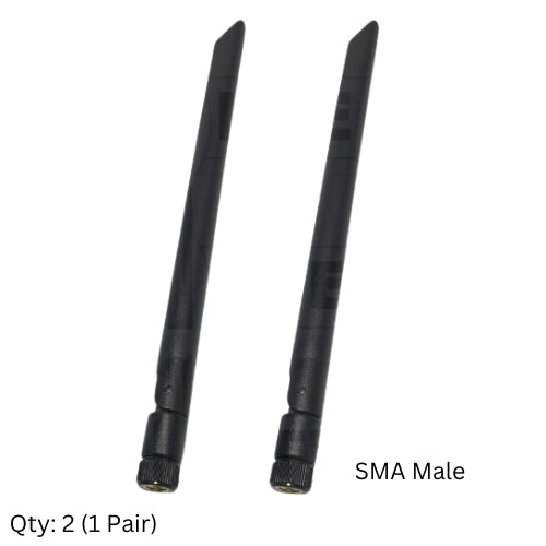 700-3800MHz 5dBi Cellular Hotspot Omni-directional Antennas (SMA Connectors) - Pair