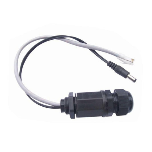 RJ45 Waterproof IP67 Bulkhead Connector with Ethernet and 2.1MM Jumper Cable