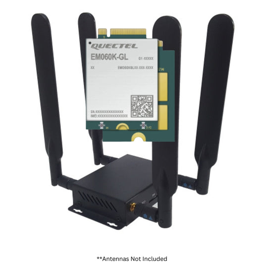 Quectel CAT 6 EM060K-GL LTE Modem with USB3 to M.2 Key B 4G 5G Modem Adapter Enclosure with SIM Card Slot - V7