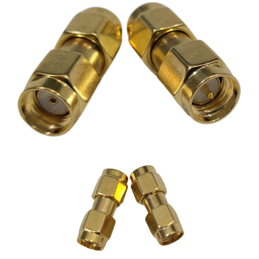 Cable connector adapter | SMA Male to RP-SMA Male | 1 Pair