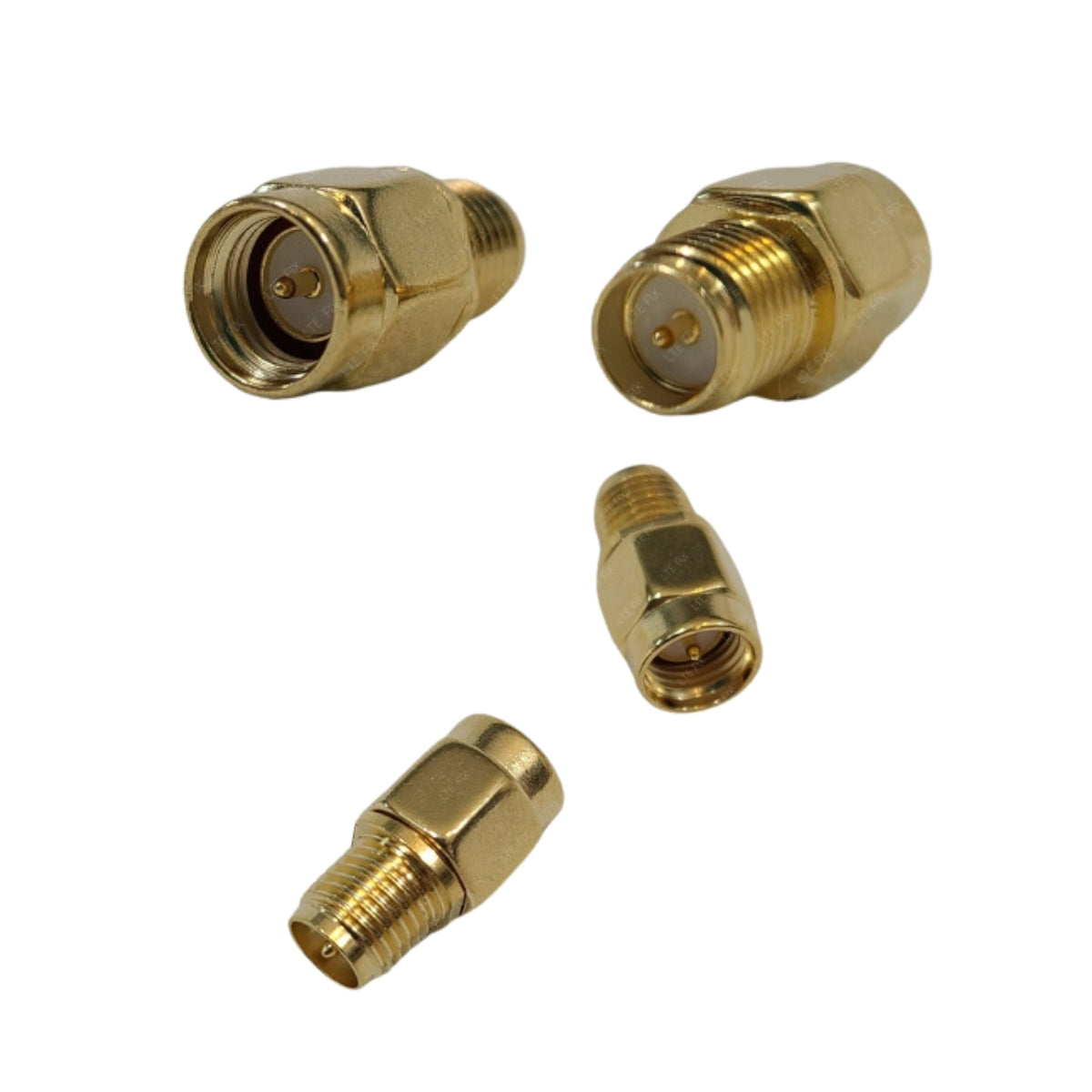 Cable connector adapter | SMA Male to RP-SMA Female | 1 Pair