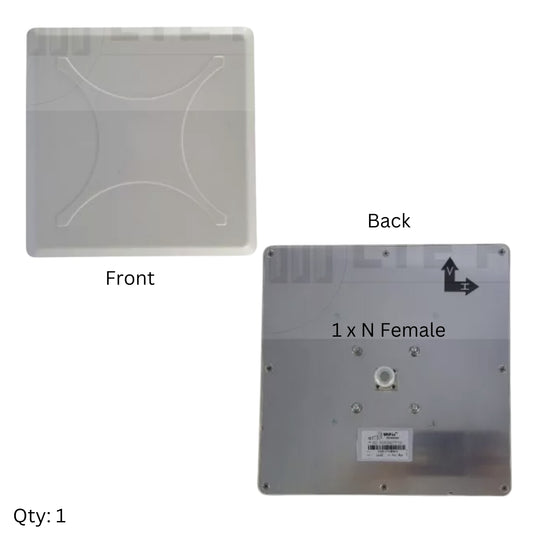 13 dBi High Power 5G 4G LTE WiFi Directional Panel Antenna - 2400-2700MHz - N Female Connector