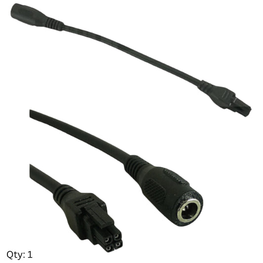 2.1 mm round plug to 4-Pin DIN Power Cable Adapter
