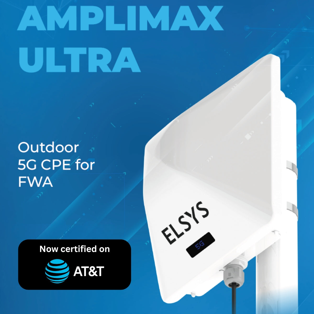 Elsys Amplimax Ultra 5G Outdoor CPE and Directional Antenna