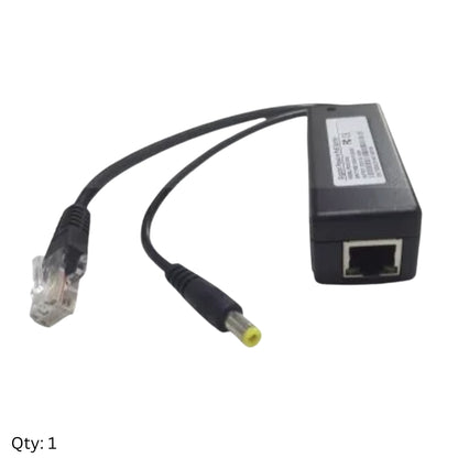 48V to 5V 3A POE+ Gigabit Splitter – 5.5mm X 2.1mm Power Plug Tip - Outdoor POE Power Router WiFi Hotspot Camera Power