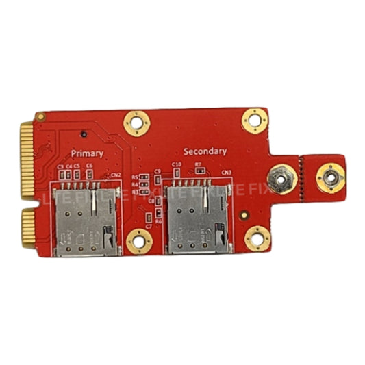 Mini-PCIe to M.2 (NGFF) Key B 4G 5G Modem Adapter | Dual Nano SIM Slots
