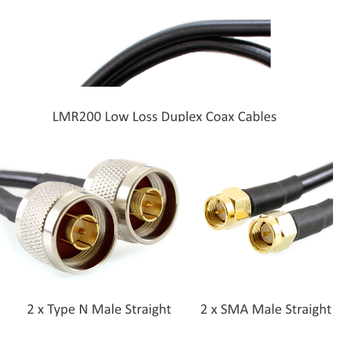 TWH200 Coax Antenna Cabling - High Quality - Low Loss - Duplex Cables