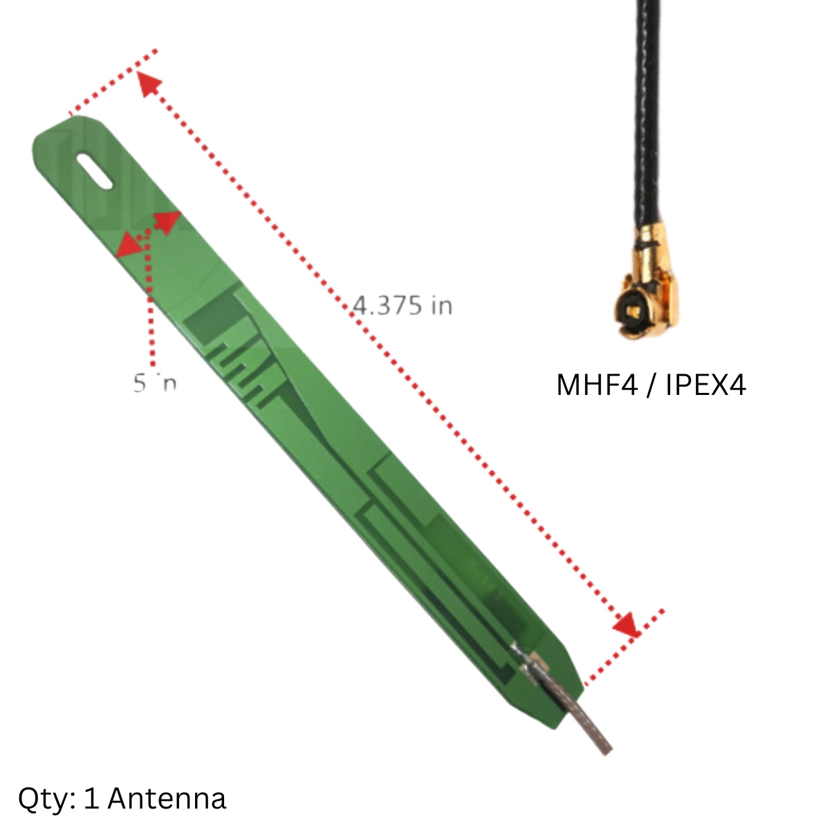 600-2700MHz 4G 5G 3-5dBi PCB Flat Antenna