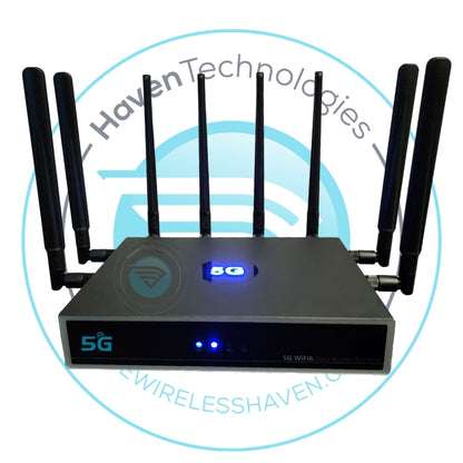 WiFiX NEXPRO 5G Gigabit Wireless Internet WiFi6 Router with Quectel 5G Wireless Internet Modem Options
