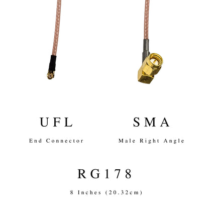 Antenna Pigtail Cables | Connect modems and PCB's to antenna connectors or adapters