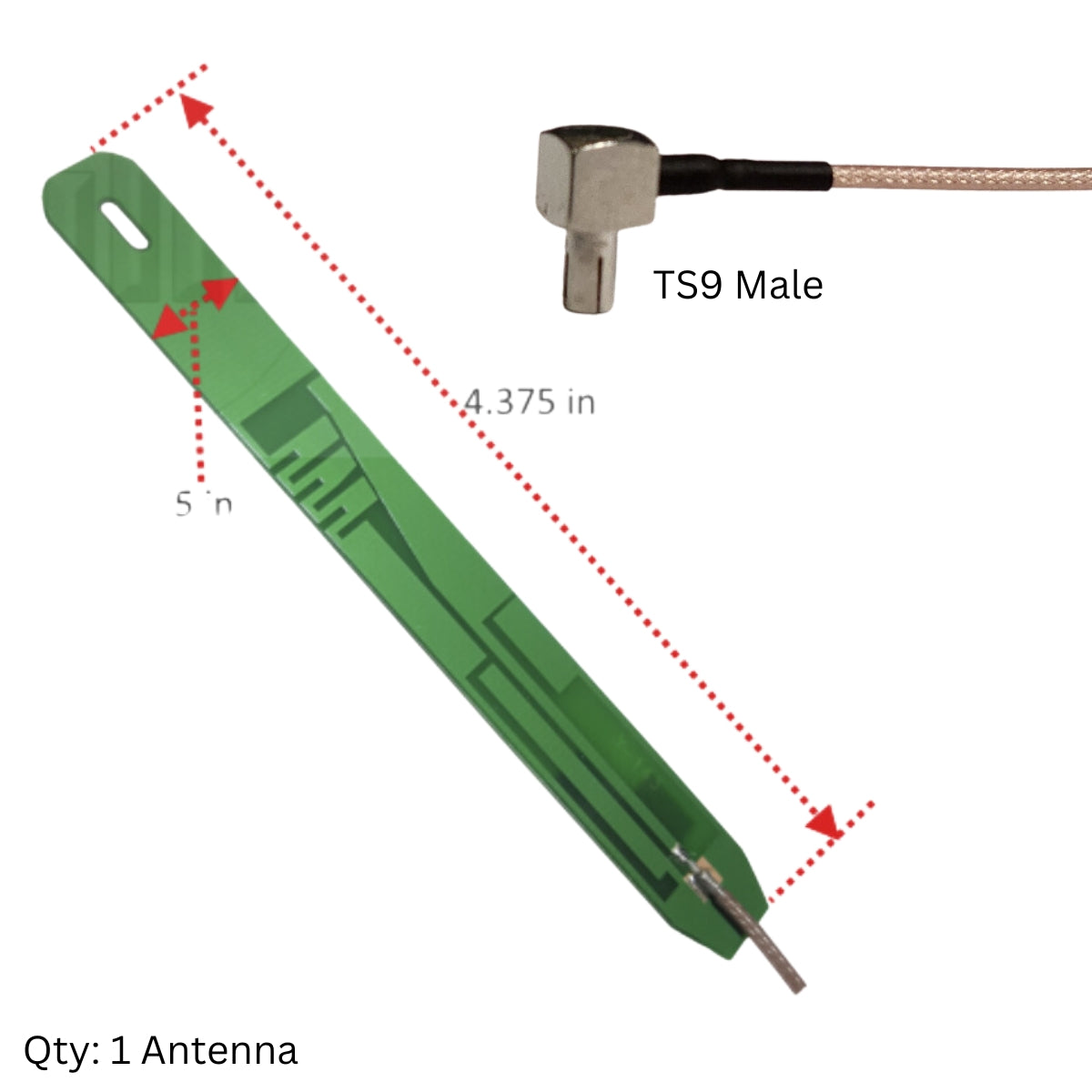 600-2700MHz 4G 5G 3-5dBi PCB Flat Antenna