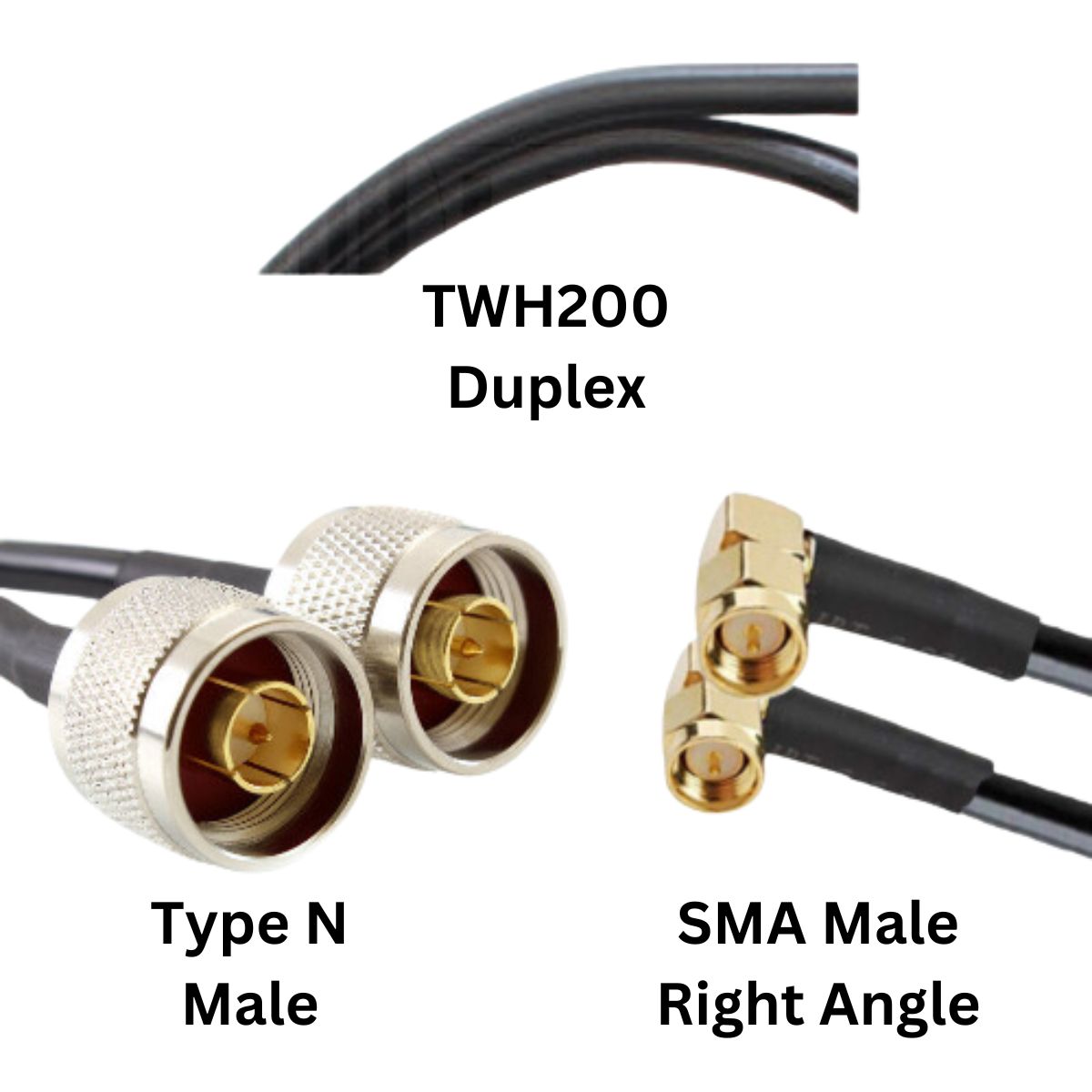 TWH200 Coax Antenna Cabling - High Quality - Low Loss - Duplex Cables