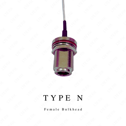 N Type Female Bulkhead to SMA Male (Straight) Pigtail - 6 inch (15.24cm)