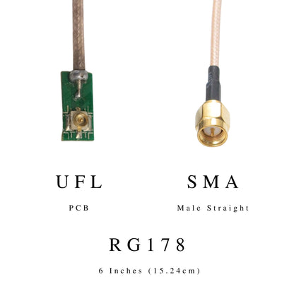 Antenna Pigtail Cables | Connect modems and PCB's to antenna connectors or adapters