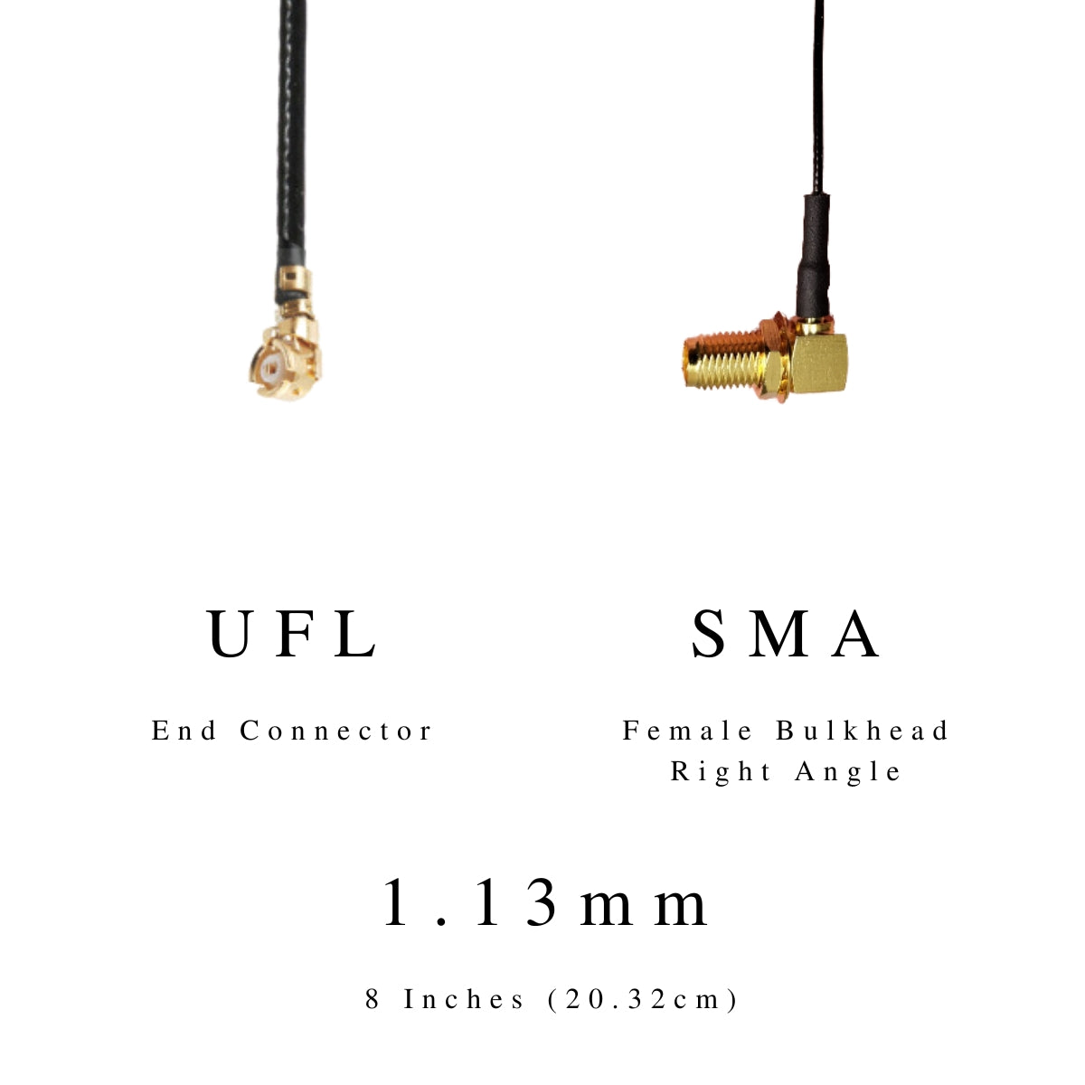 Antenna Pigtail Cables | Connect modems and PCB's to antenna connectors or adapters