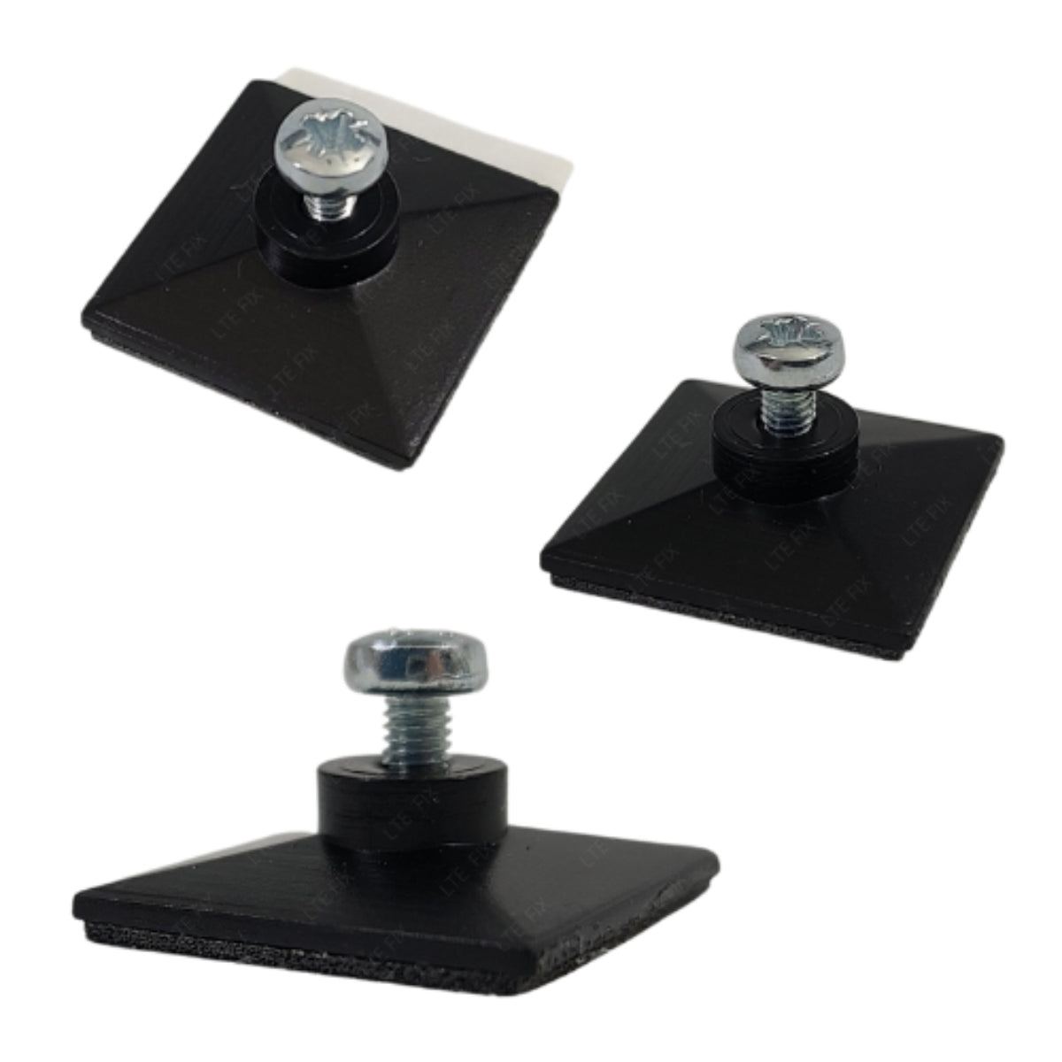 Low Profile Black Adhesive Router PCB Mounting Pads