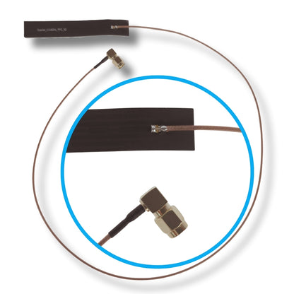 Quectel Sticker Type Omni Antenna | 600-6000MHz 4G 5G 4-5dBi | 24 inch RG178 Cable | SMA Male Right Angle Connector
